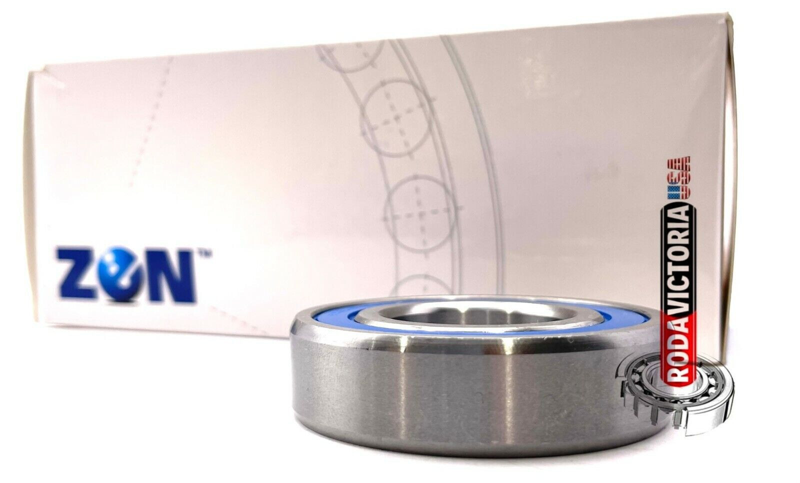ZEN S6206 2RS BALL BEARING, RUBBER SEALED, STAINLESS STEEL 30x62x16 mm