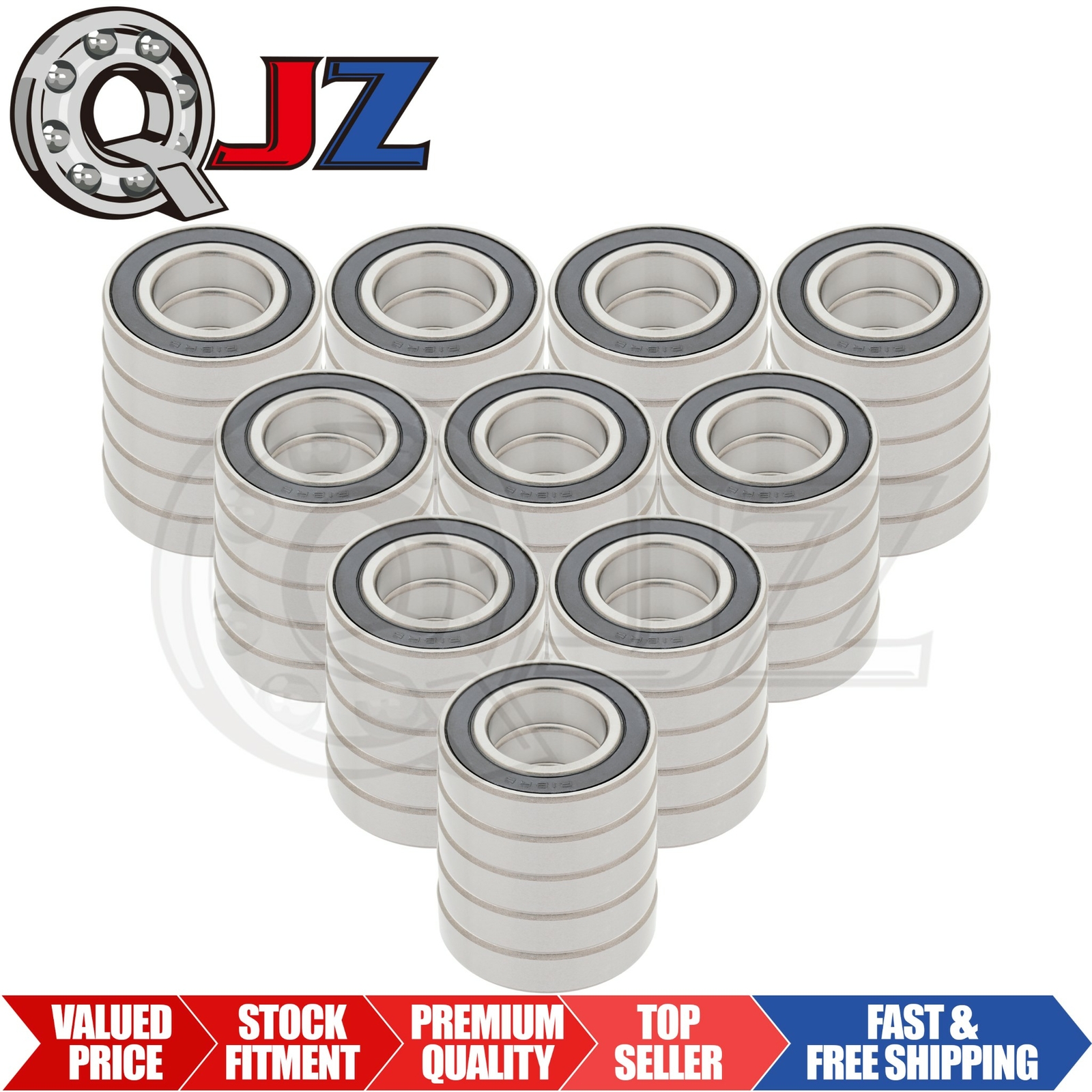 [50-Pack] R18-2RS Deep Groove Ball Bearing [1.125in Bore x 2.125in OD x 0.5in W]