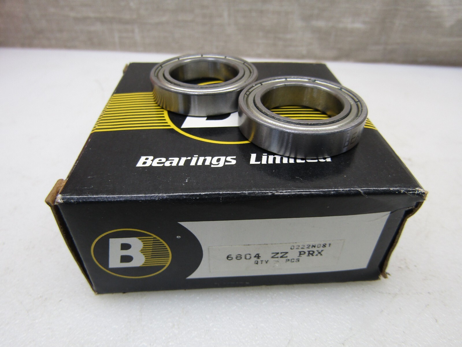 Lot of 2 Bearings Limited 6804-ZZ 20mm x 32mm x 7mm Metal Shielded Bearing