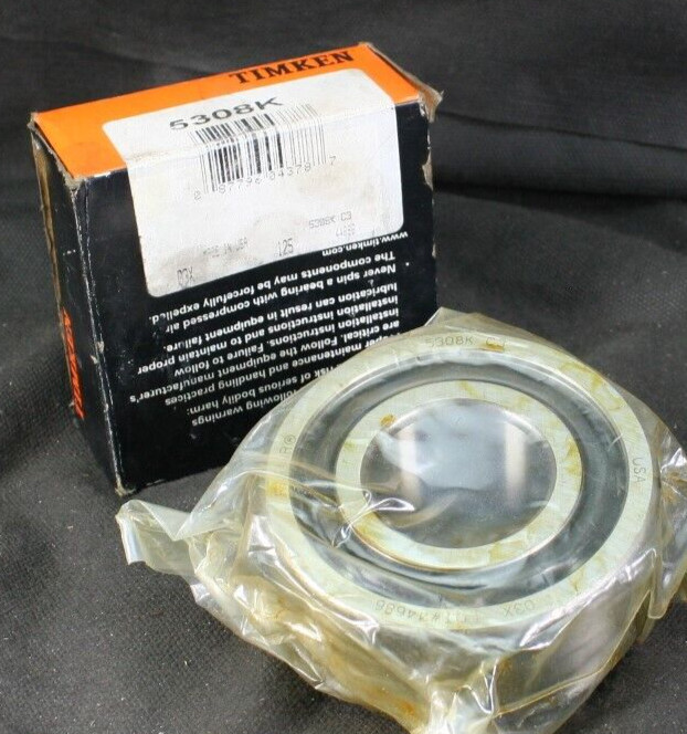 One (1) Timken 5308 K Angular Contact Bearing 40MM ID USA New