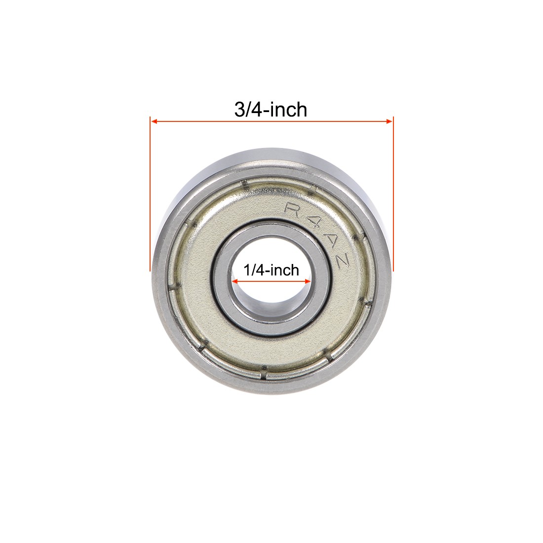 R4AZZ Ball Bearings 1/4×3/4×9/32″ Double Shielded Chrome Steel P6 10pcs