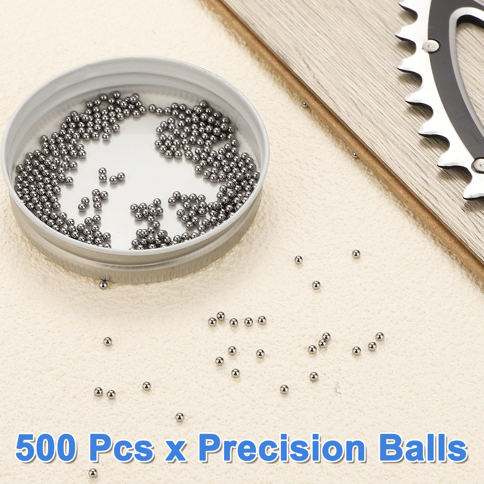 500pcs Precision Balls 3/32″ Diameter G16 Solid Chrome Steel Bearing Balls