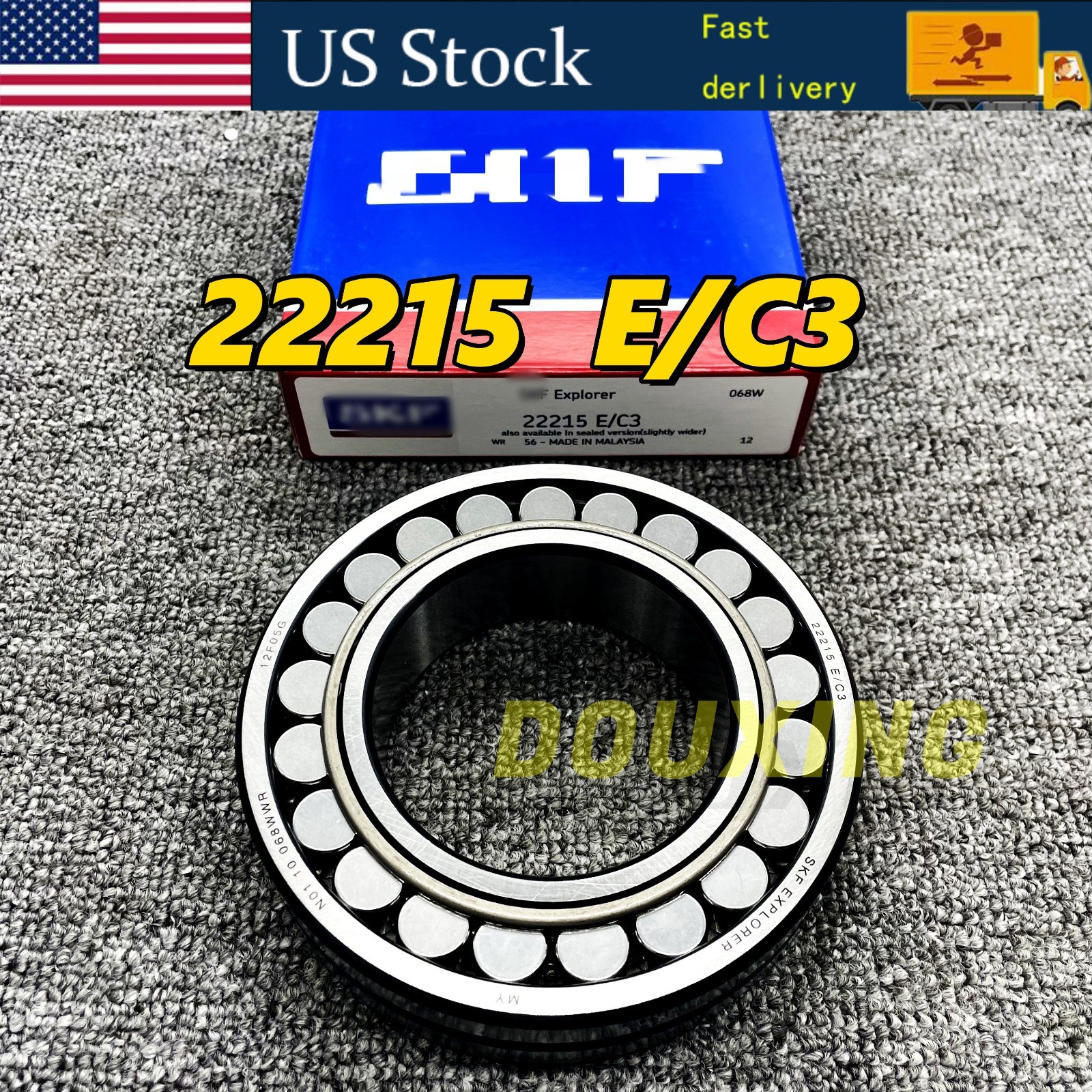 NEW 22215 E C3 SPHERICAL ROLLER BEARING FITS FOR SKF 75x130x31 (mm)