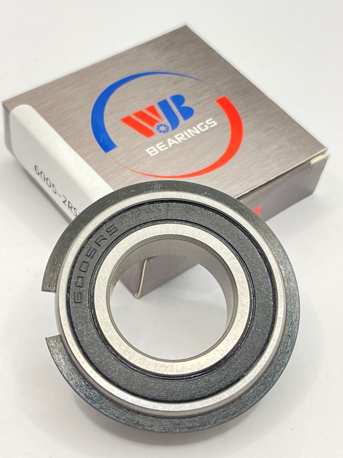 6005-2RS-NR WJB Radial Ball Bearing W/2 Seals & Snap Ring R6S6B By Premium Brg