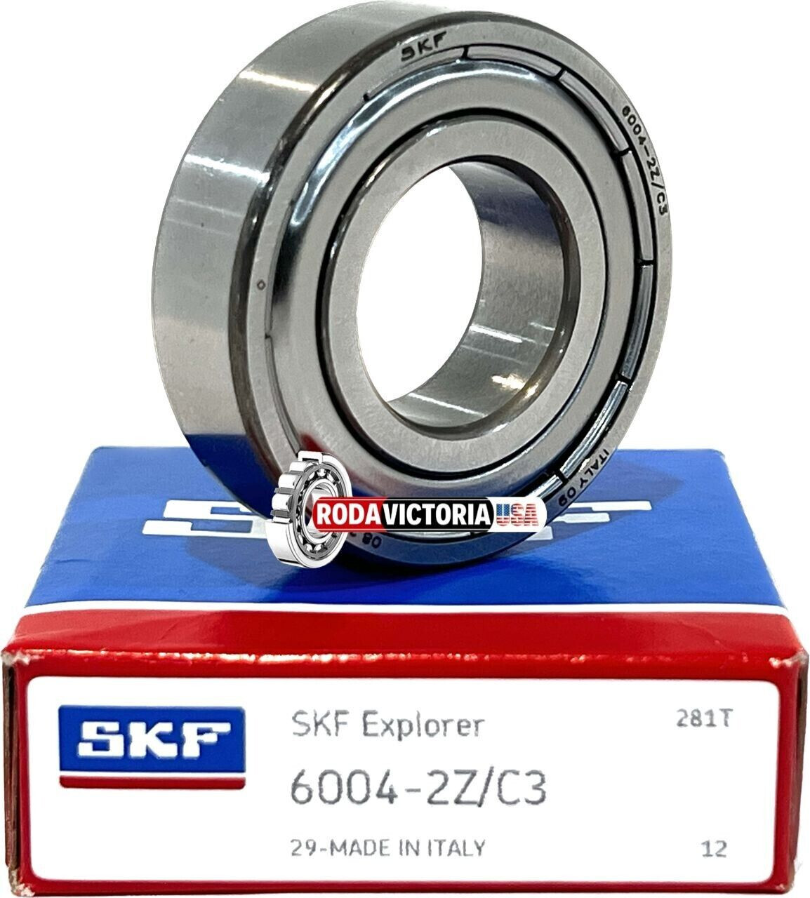 6004-ZZC3 SKF Brand 6004 ZZ Double Shield, 20x42x12 mm SAME DAY SHIPPING!!!