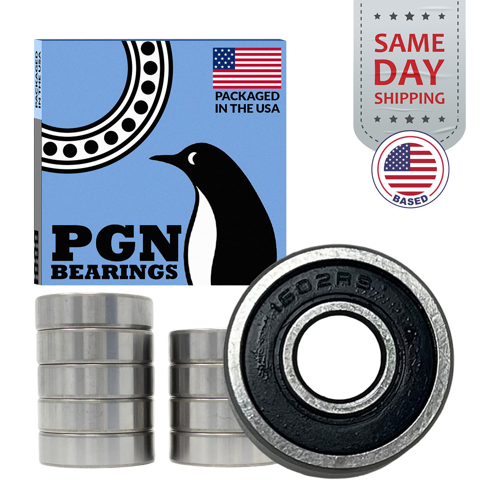 PGN (10 Pack) 1603-ZZ Bearing – Lubricated Chrome Steel Shielded Ball Bearing