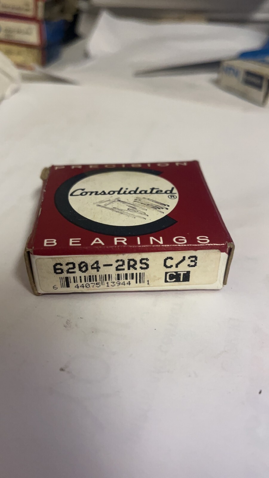 New Genuine Precision Bearings 6204-2RS-C3 Bearing, Rubber Sealed, 20x47x14 mm