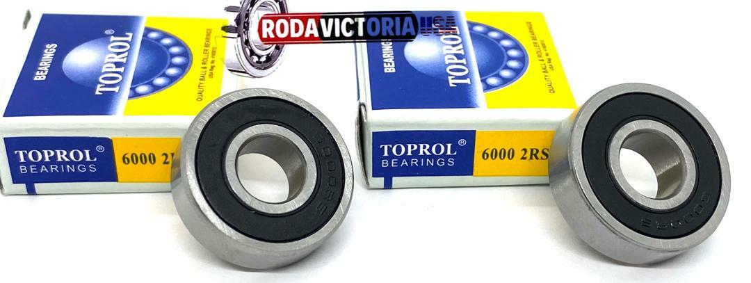 QTY (2) 6000-2RS High Quality Two Side Rubber Seal Ball Bearing 10x26x8 6000 2RS