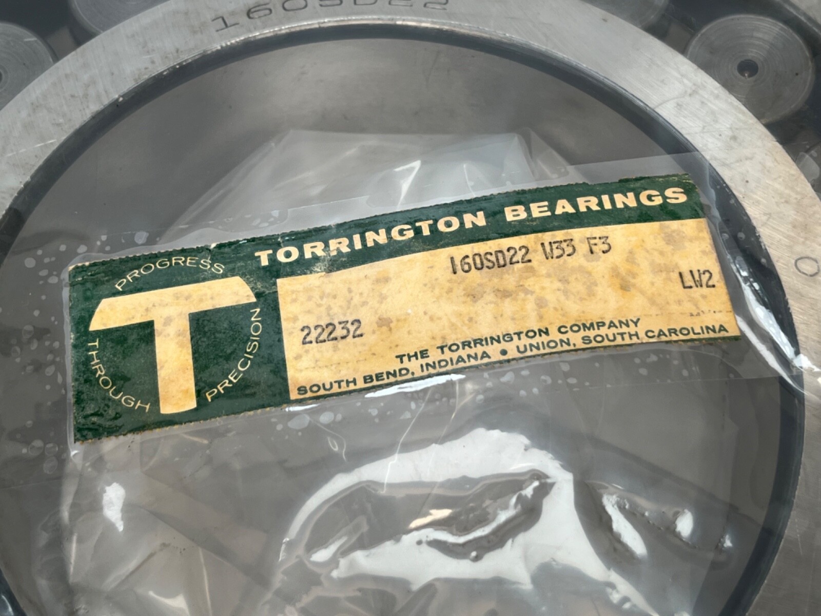Torrington 22232W33 Spherical Bearing 160x290x80 mm 22232-W33 160SD22-F3 USA