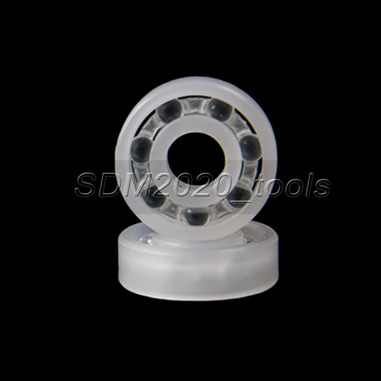 2 PCS 603 PP Plastic Deep Groove Bearing glass Balls 3 x 9 x 3 mm
