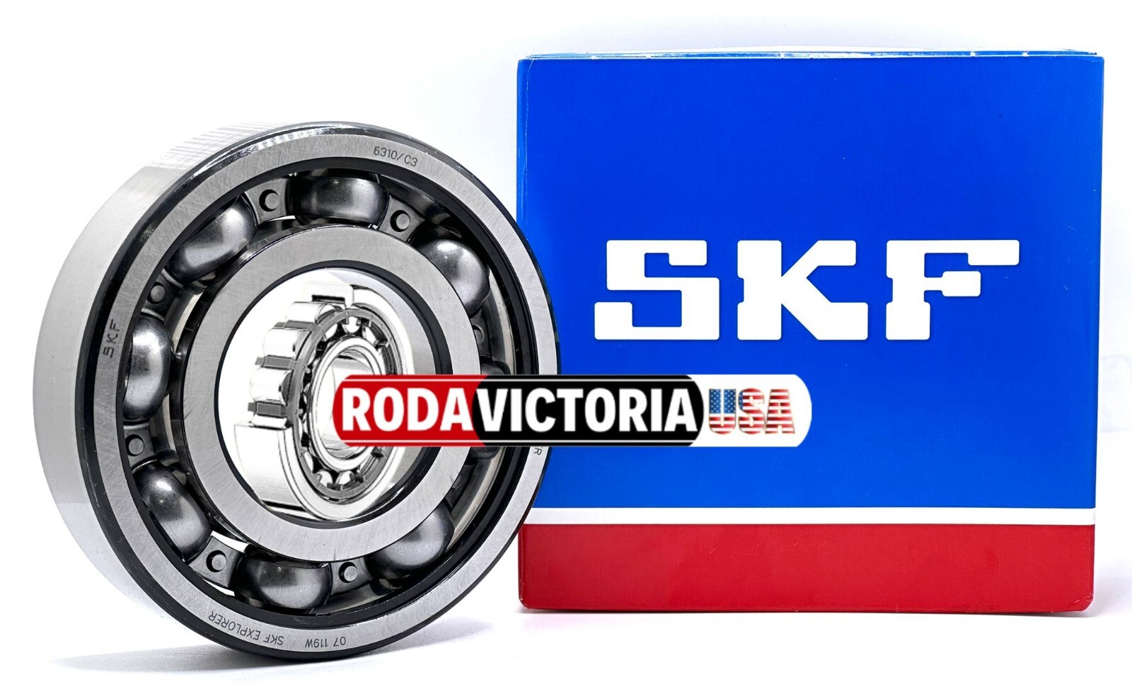 SKF 6310 C3 DEEP GROOVE BALL BEARING, OPEN TYPE, NO SEALS 50x110x27mm