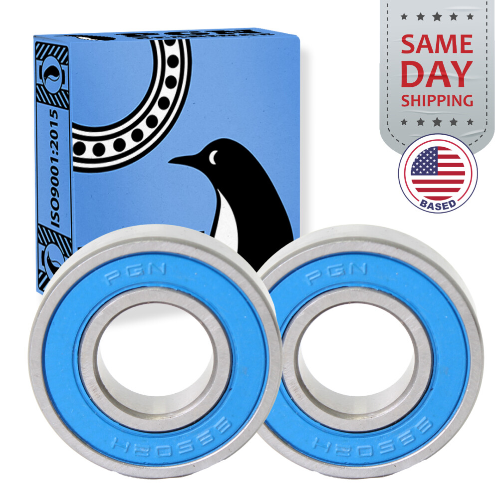 (2) 99502H Mower Spindle Go Kart Sealed Ball Bearing, 5/8″x1-3/8″x.433″