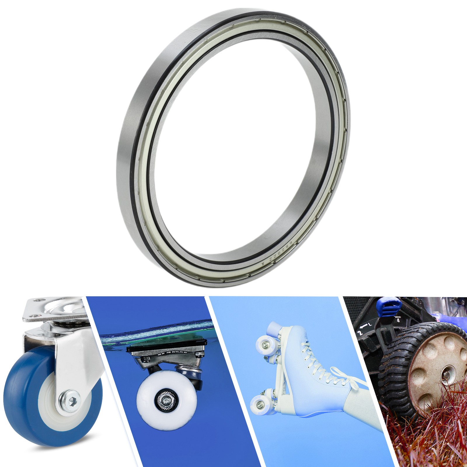 6820ZZ Deep Groove Ball Bearings 100x125x13mm 1 Pc Scooter Skateboard Wheel