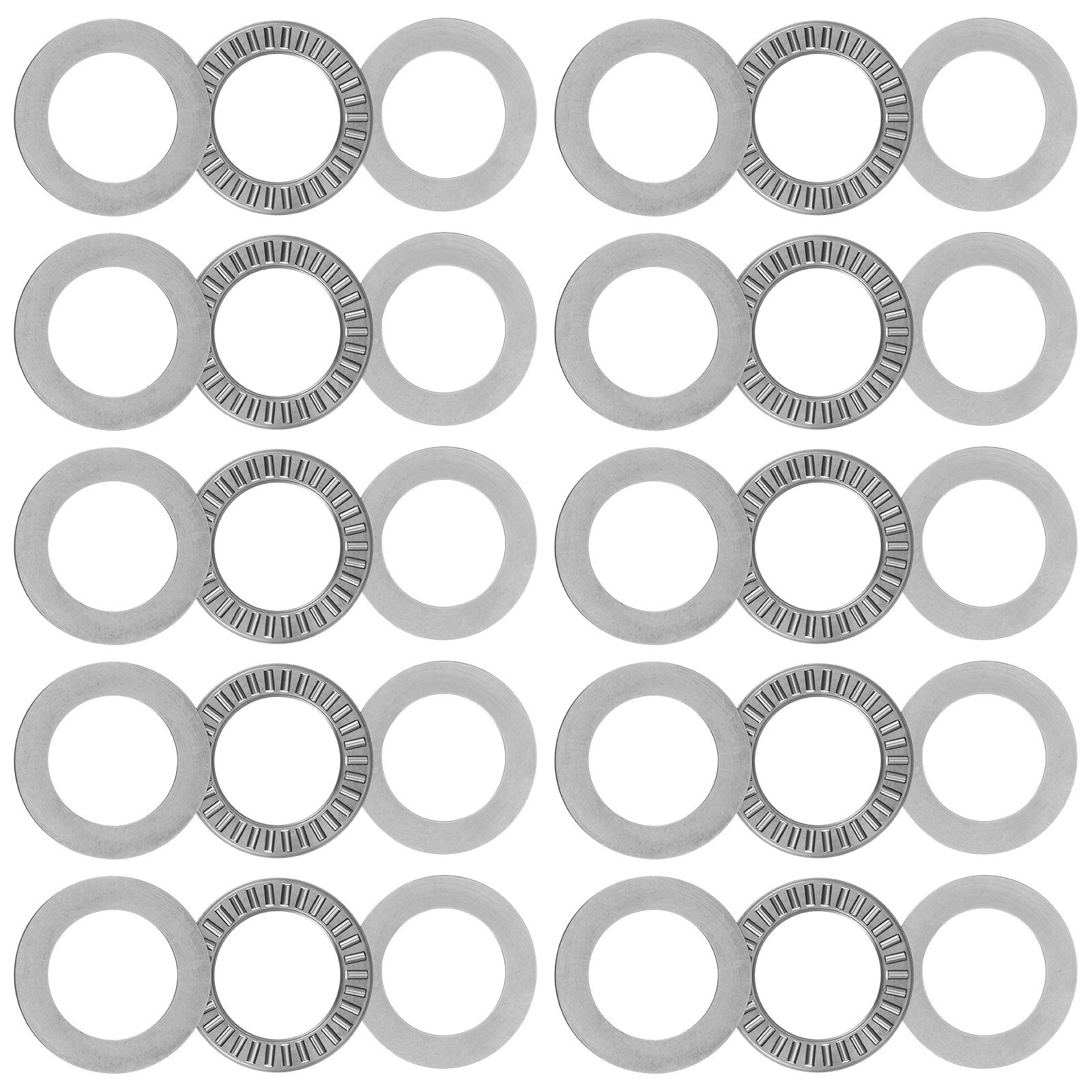 10x NTA1625 Thrust Needle Roller Bearings 1″x1-9/16″x5/64″ with Washers