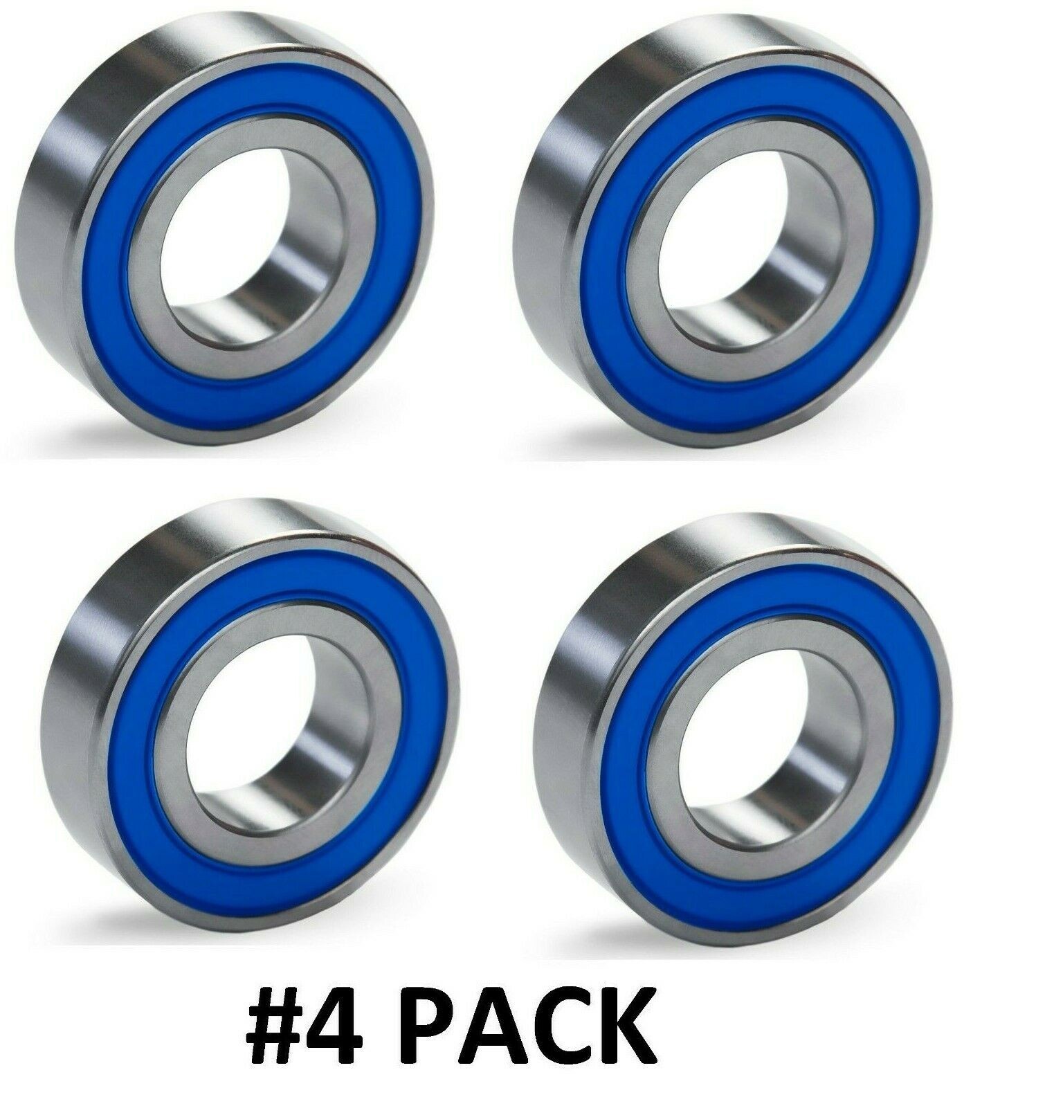 4-Pack 6312-2RS C3 EMQ Premium Ball Bearing ABEC3 60x130x31 mm