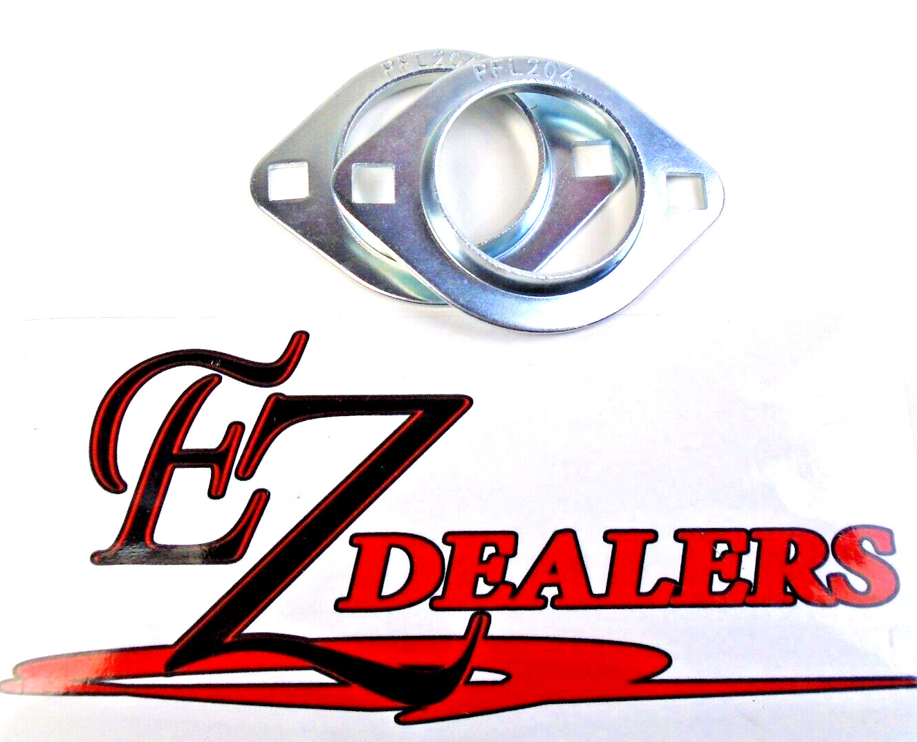 PFL204 Oval 2 Bolt Pressed Steel Bearing Housing 204 Inserts “FREE SHIPPING” 2pc