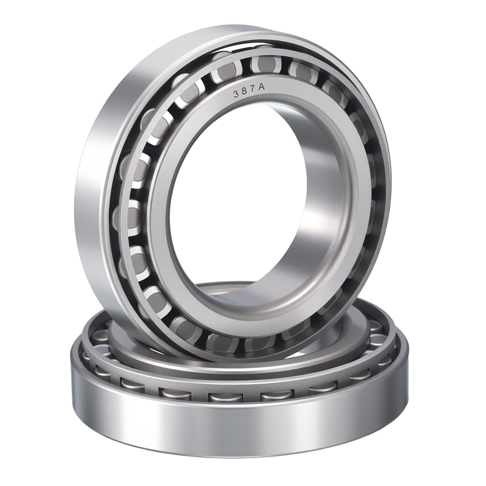 2 Pack 387A/382A Tapered Roller Bearing Cone and Cup Set, 2.25 Bore 3.8125 OD 0.