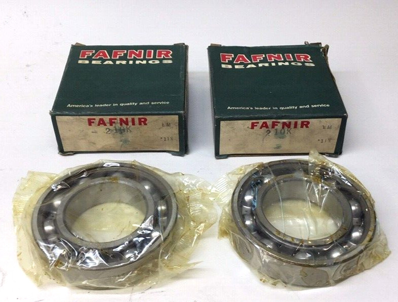 Fafnir 210K Ball Bearing Deep Groove 50mm ID X 90mm OD X 20mm W (Pack of 2)