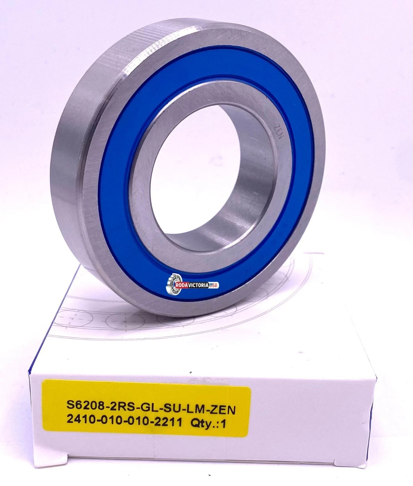 ZEN S6208 2RS Stainless Steel Ball Bearing Rubber Sealed W6208 2RS 40x80x18 mm