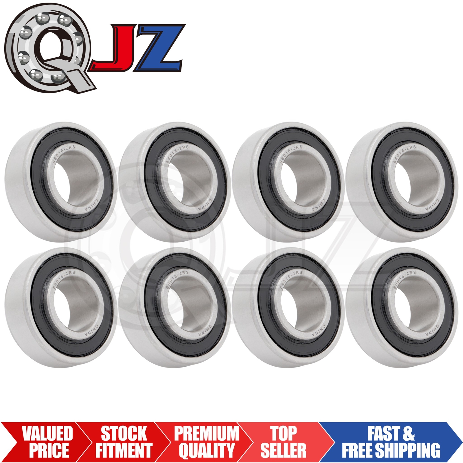 [Qty.8] 88016 Agricultural Equipment Machinery Bearing [16mm Bore x 35mm x 11mm]