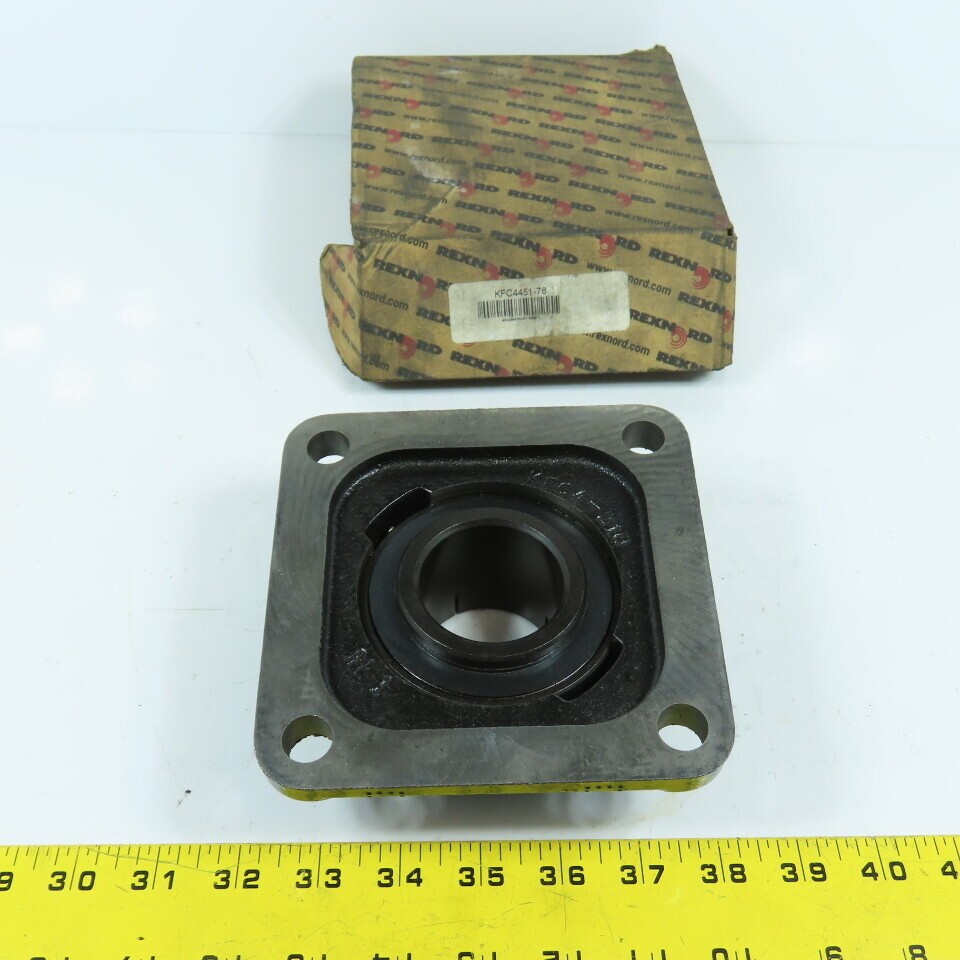 Rexnord KFC4451-78 4-Bolt Standard Duty Centrik-Lok Ball Bearing 1-7/8″ Bore
