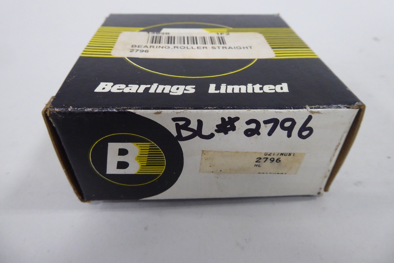 BL Bearings Limited 2796 Tapered Cone Bearing