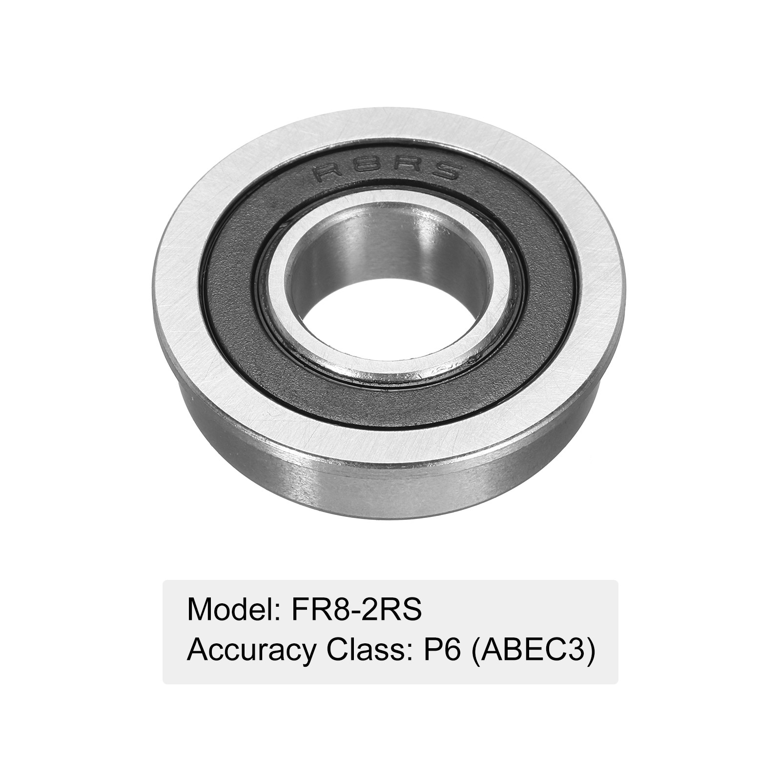 FR8-2RS Flanged Ball Bearing, 4pcs 1/2″ x 1-1/8″ x 5/16″ P6 ZV2 Flange Bearing