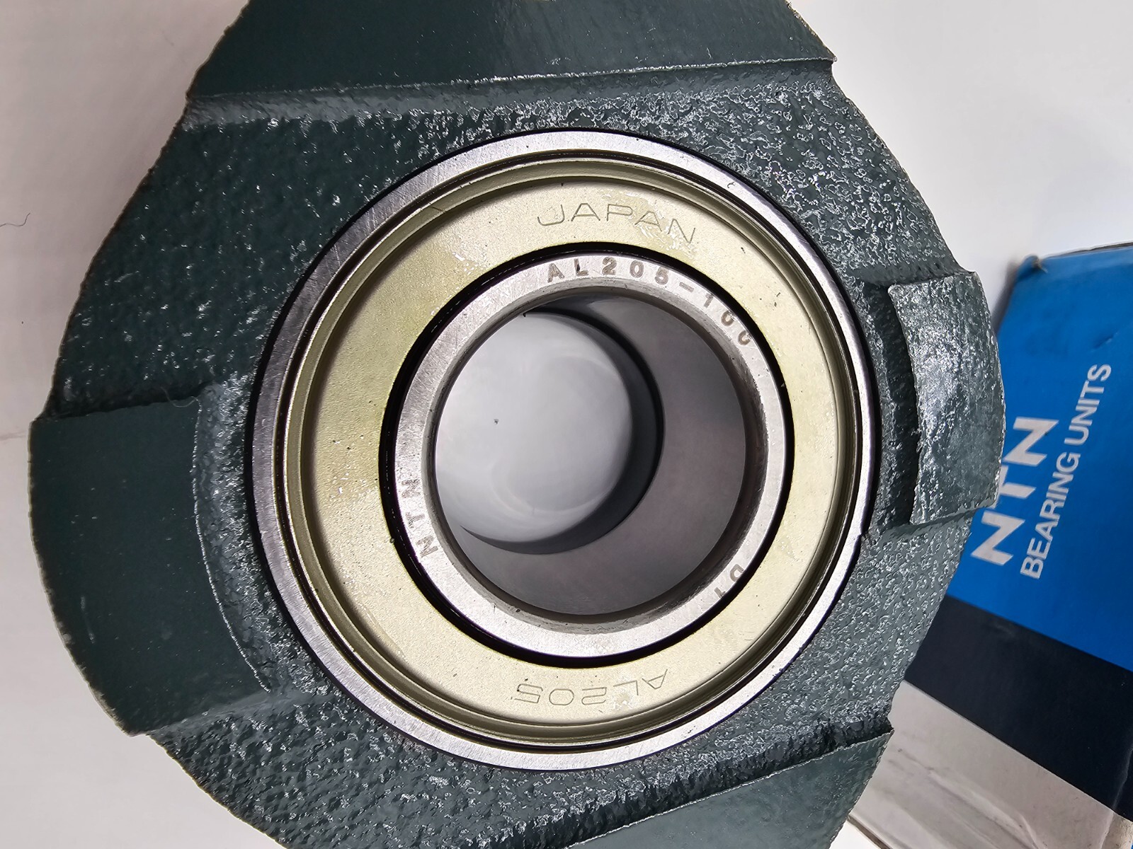 (QTY 2) NTN Flanged Housing & Bearing Unit AELFD205-100W3