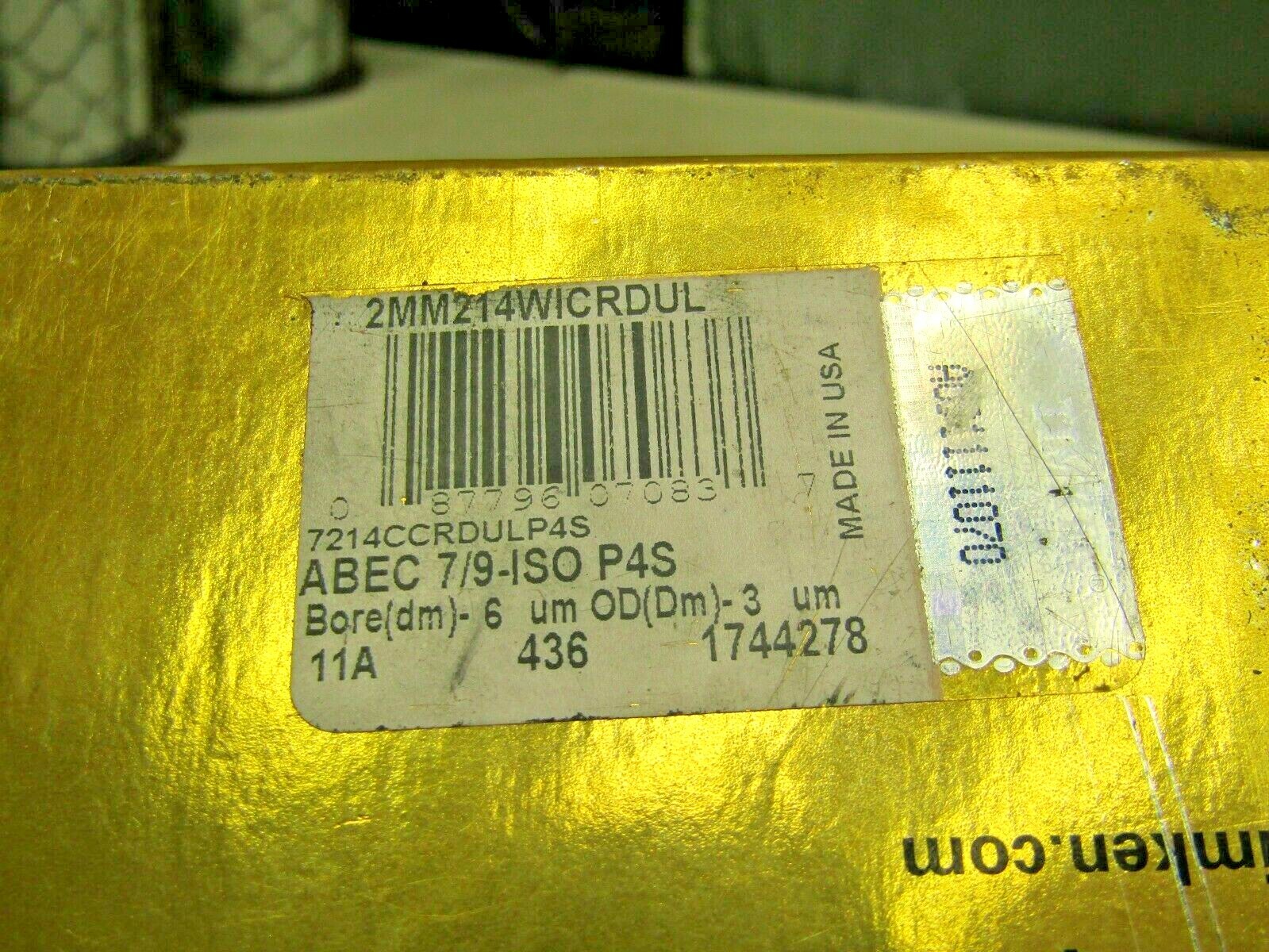Timken Fafnir 2MM214WI CR DUL Super Precision 2 Bearing Set