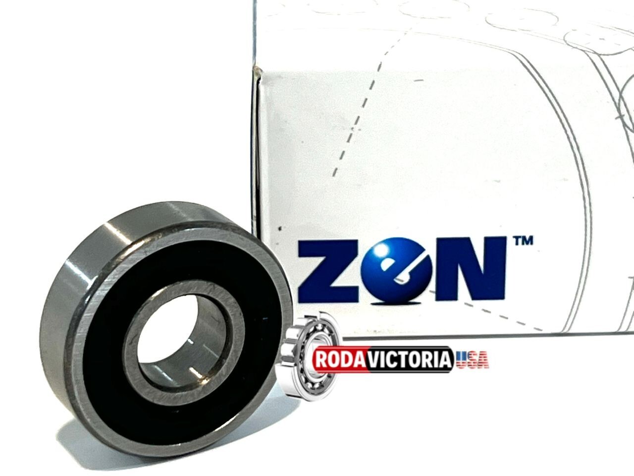 ZEN 6000-2RS High Quality Two Side Rubber Seal Ball Bearing 10x26x8 6000 2RS