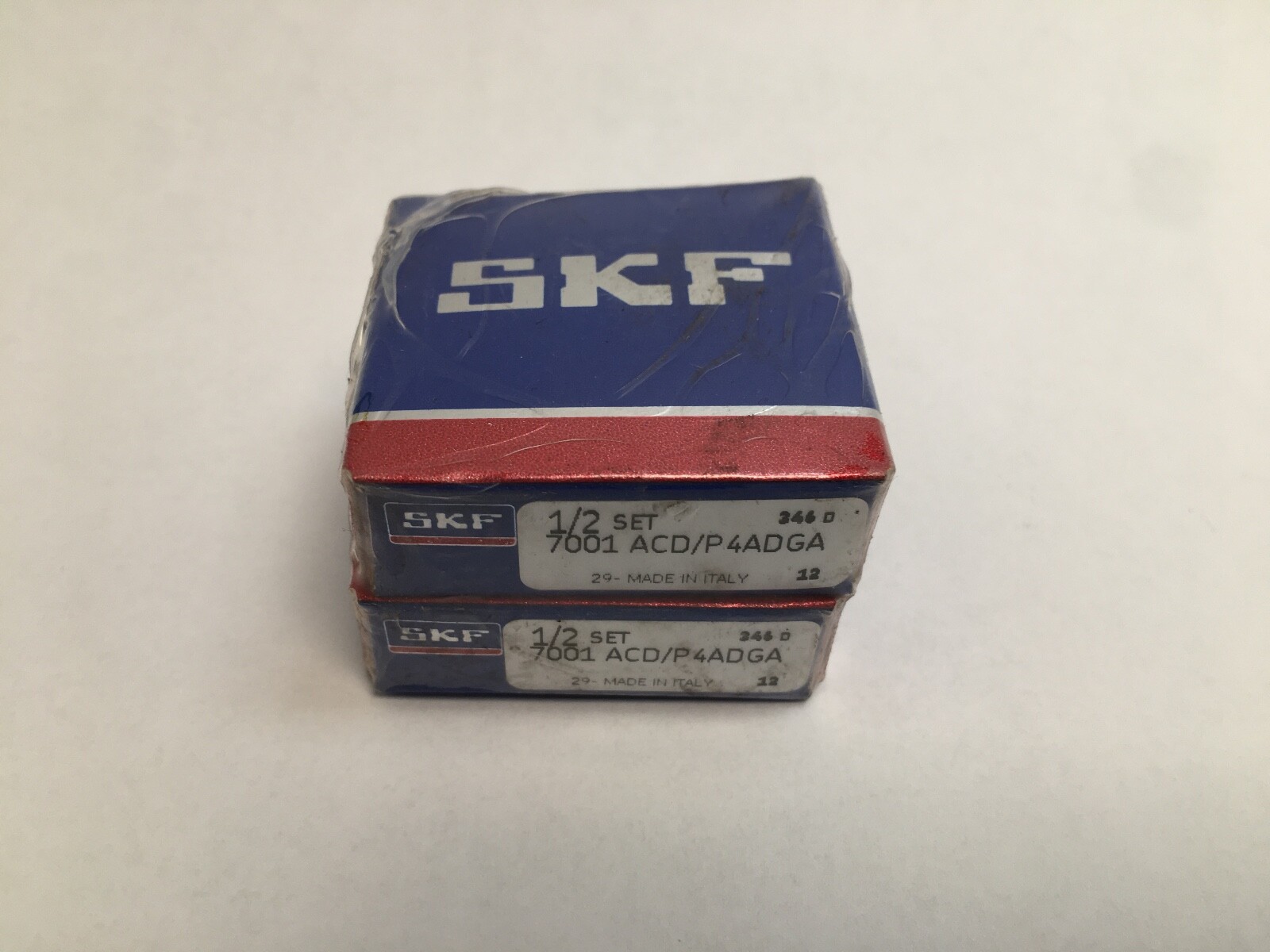 SKF 7001-ACD/P4ADGA Bearing 12x28x8 mm 7001-ACD-P4A-DGA 7001C Italy 2 Pcs