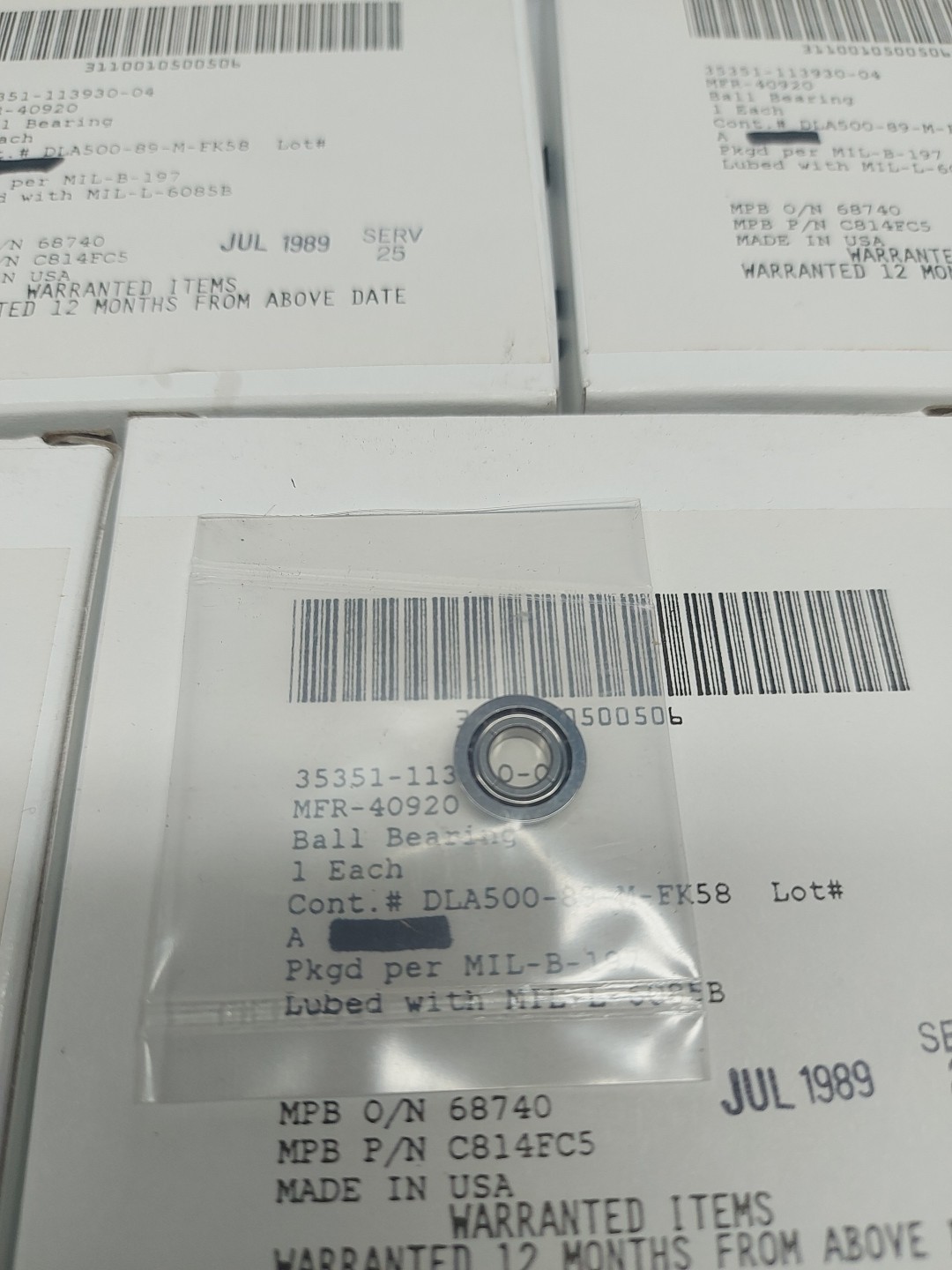 MPB SFR188 Flanged Bearing S-FR-188 C814FC5 1/4×1/2×1/8″ Stainless Steel 5 pcs