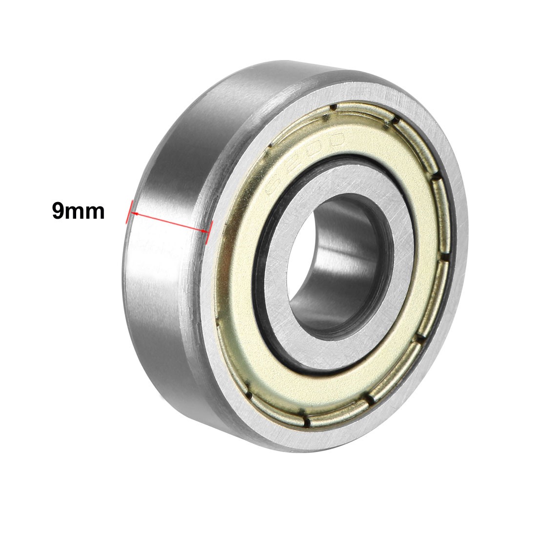 2 Pcs 10mm x 30mm x 9mm Deep Groove Ball Bearing Double Sealed
