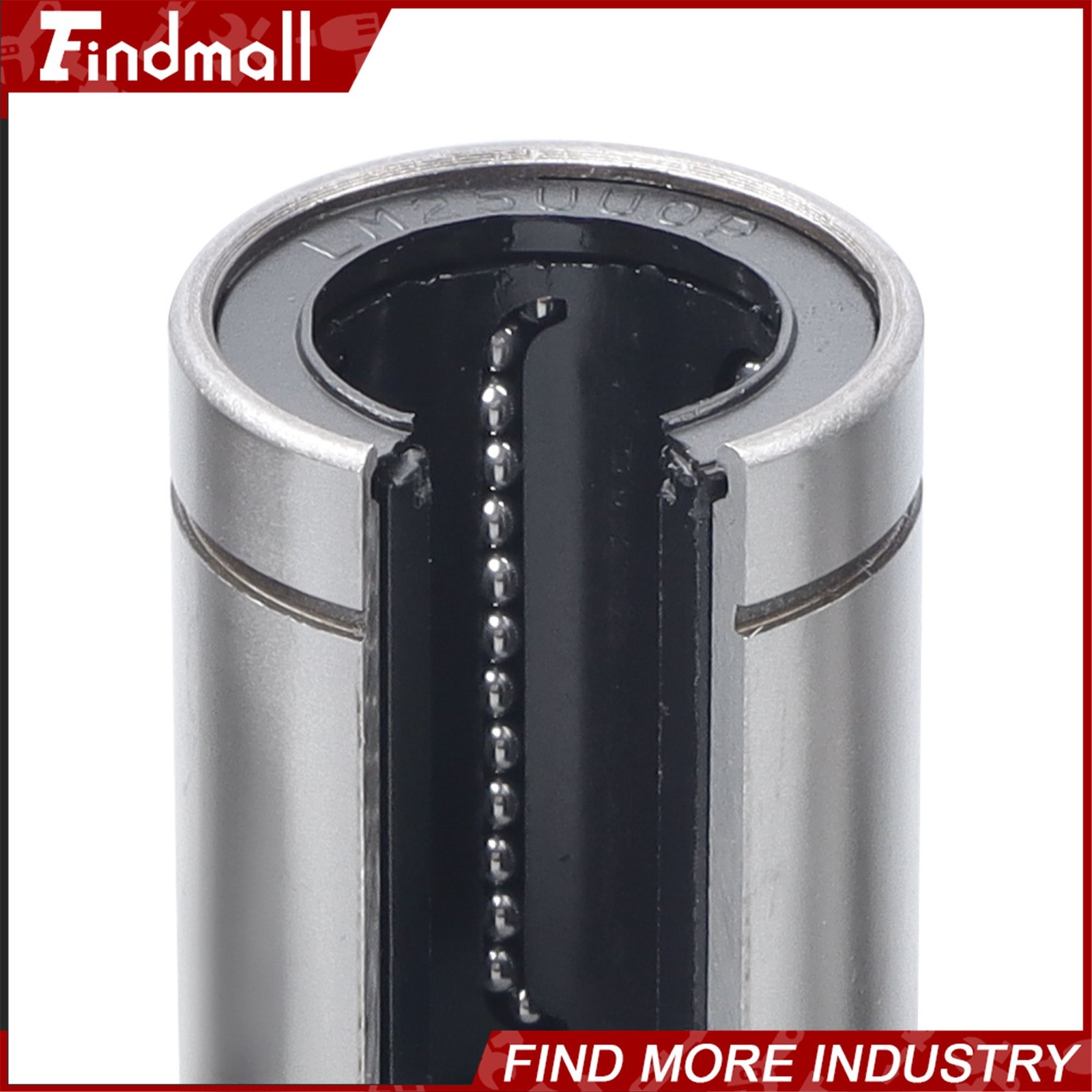 Findmall 4pcs LM25UUOP Open Linear Ball Bearings 25x40x59mm – CNC Machine Parts