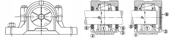 FAG SES519-616-L Split Plummer Block Housing Bearing, SES519616L, New