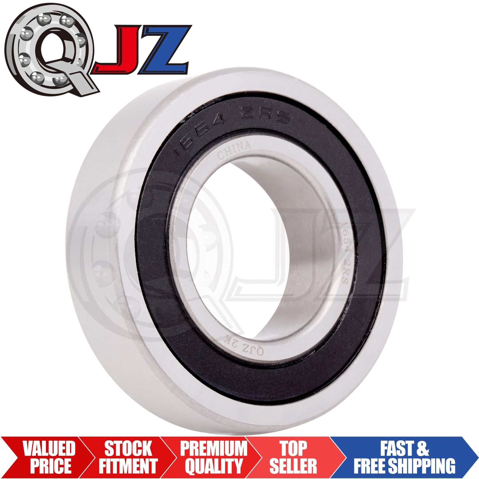[Qty.1] 1654-2RS Deep Groove/Radial Ball Bearing [1.25“ ID x 2.5” OD x 0.625“ W]