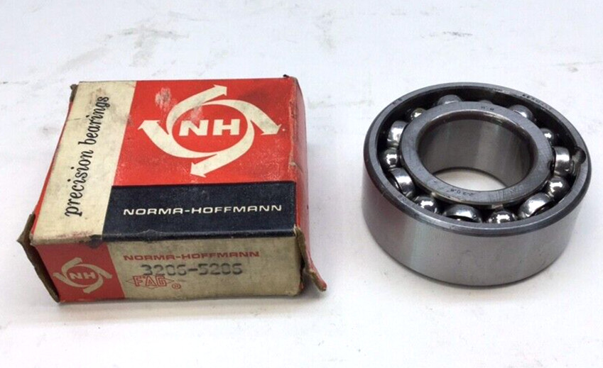 Norma Hoffman 3206-5206 Angular Contact Ball Bearing Double Row 30 X 62 X 0.9370