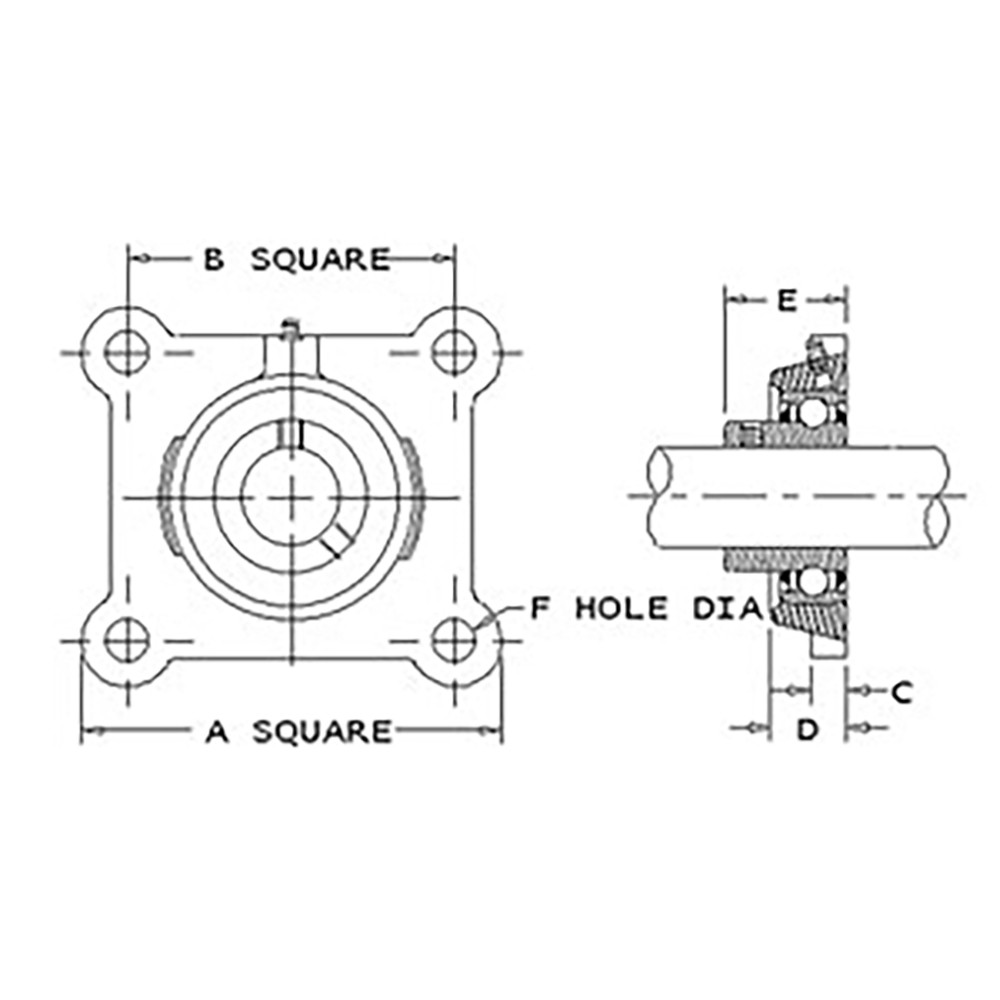 Fits JD9255 New ReLubri Fits CATable Spherical Ball Bearing w/Collar Fits John D