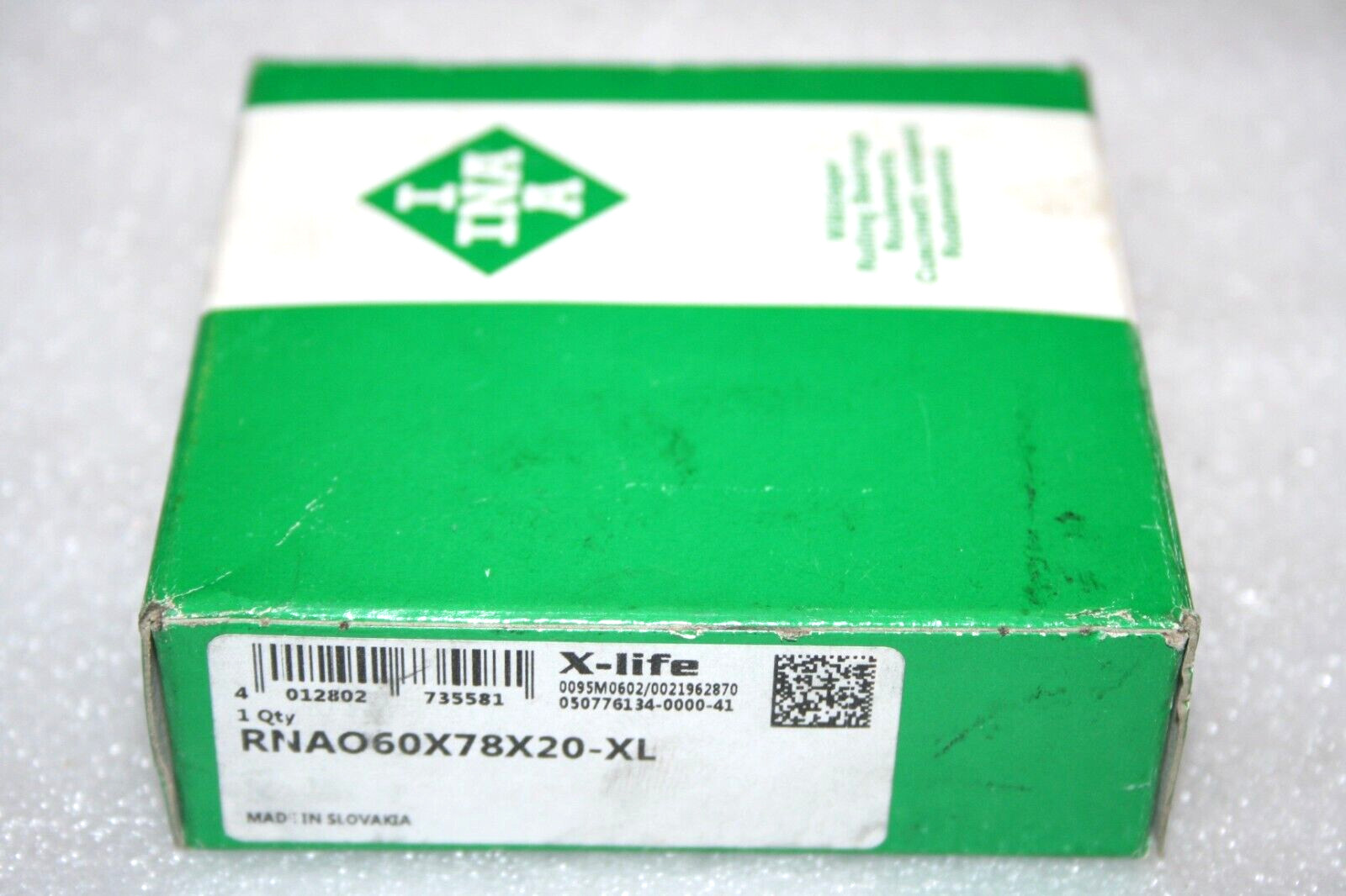 INA RNAO60X78X20-XL Needle Roller Bearing, 60mm X 78mm X 20mm * NEW *