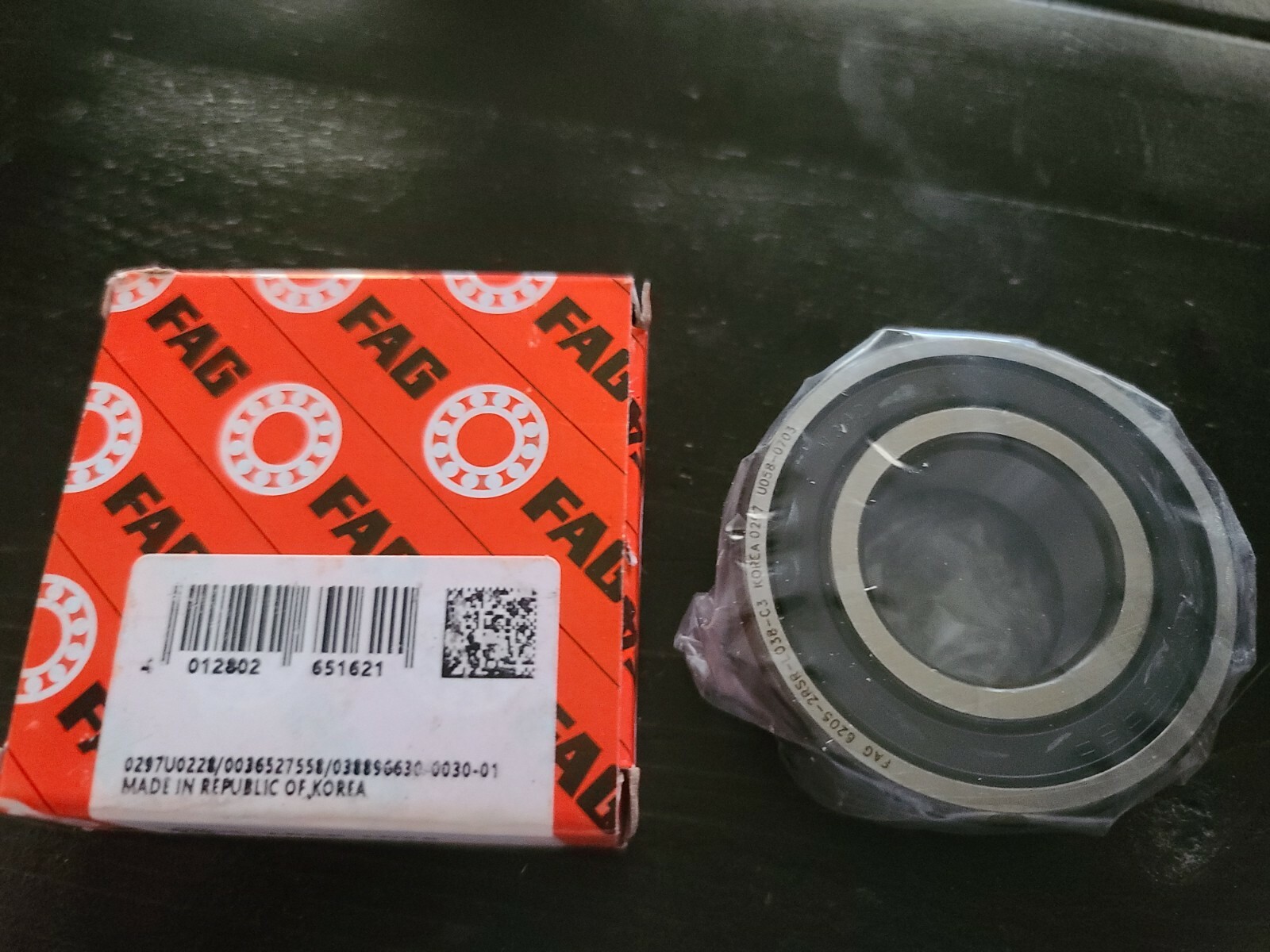 FAG 6205 C3 BALL BEARING double sealed