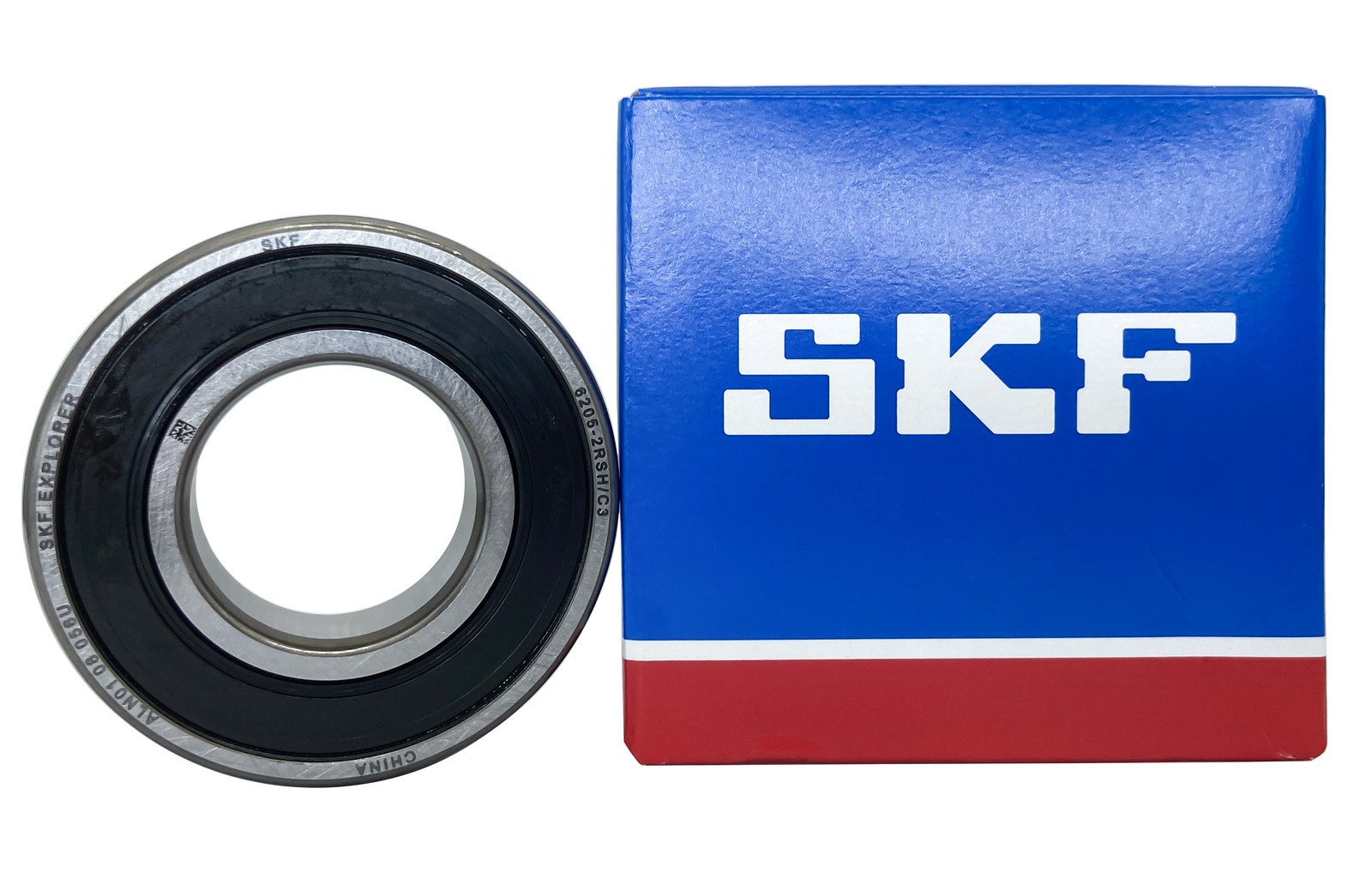 2PACK SKF 6205-2RSH/C3 25X52X15MM C3 Clearance Double Rubber Seal Ball Bearings