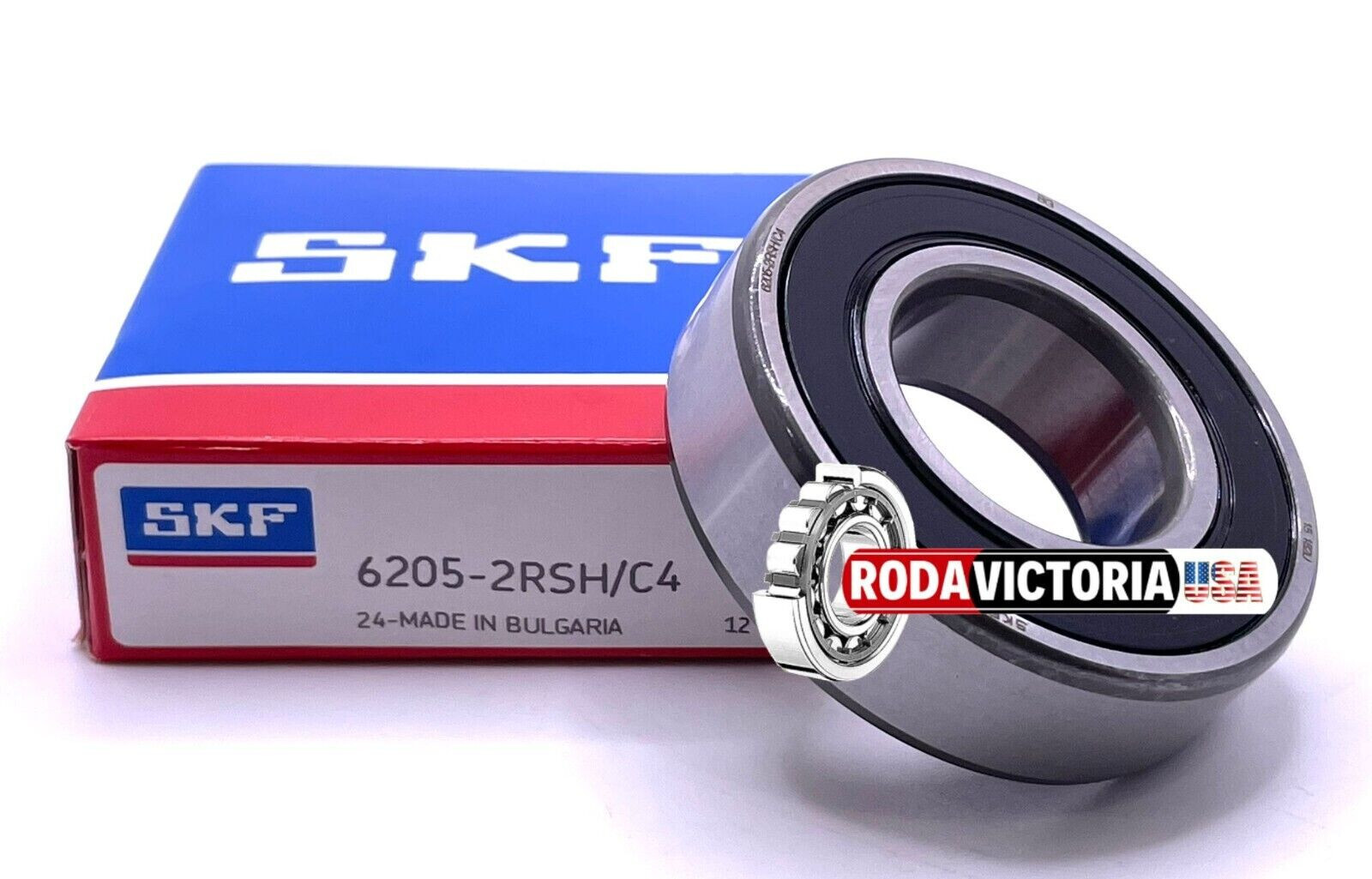 SKF 6205-2RSH/C4 25x52x15mm SKF Rubber Sealed Deep Groove Ball Bearing
