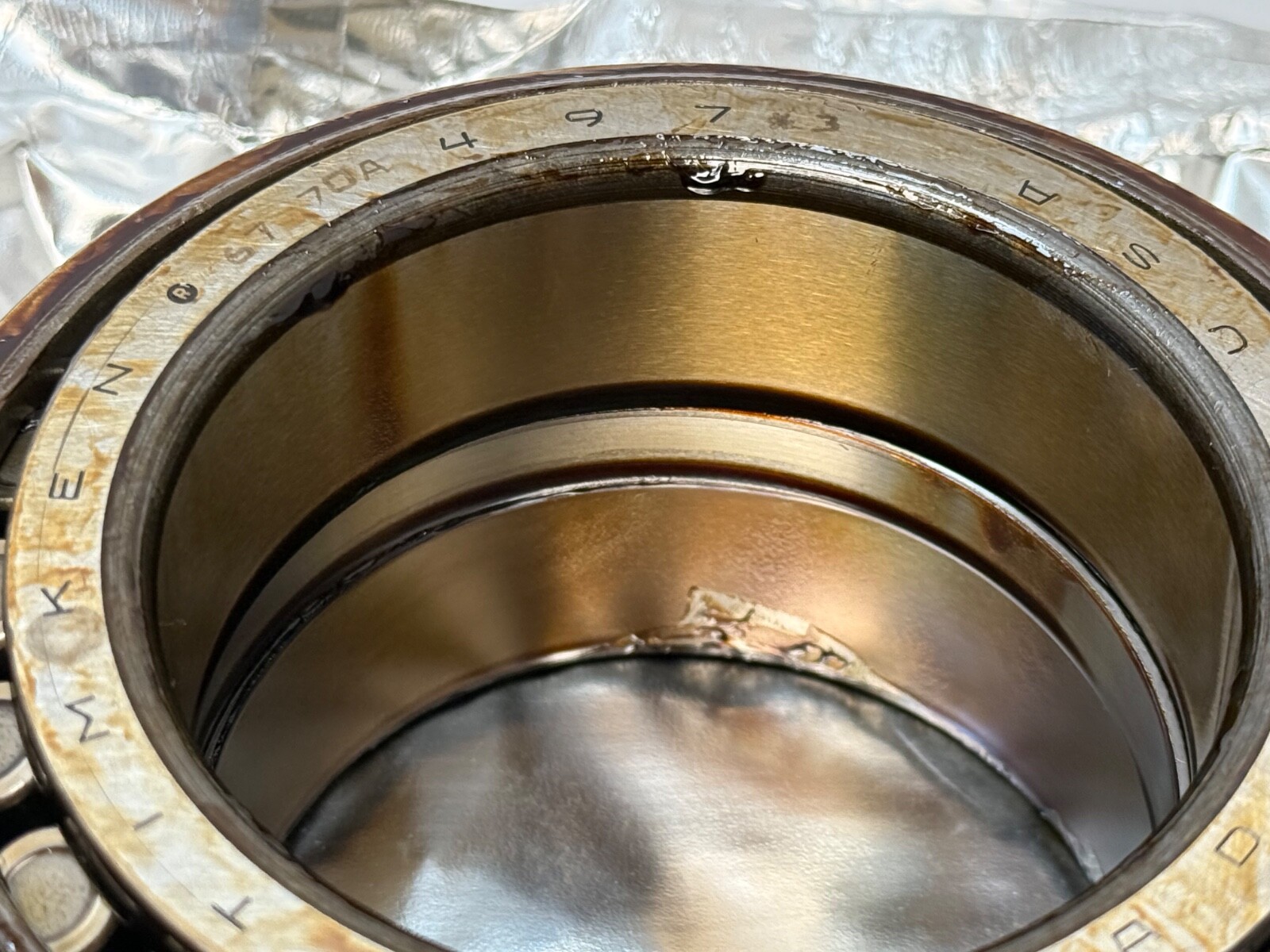 Timken 497-90204 Double Taper Bearing Cone&Cup 497/493D/X3S 3-3/8″ ID 5-3/8″ OD