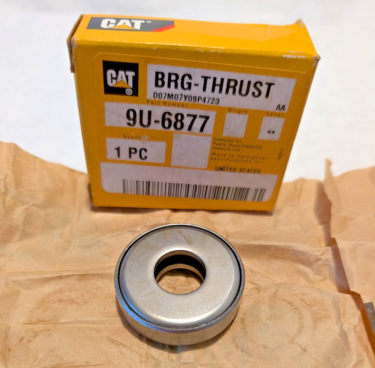 9U6877 Thrust , 9U-6877, Timken T63-904A1 Thrust 0.635 ID, 1.625 OD, 0.50 W
