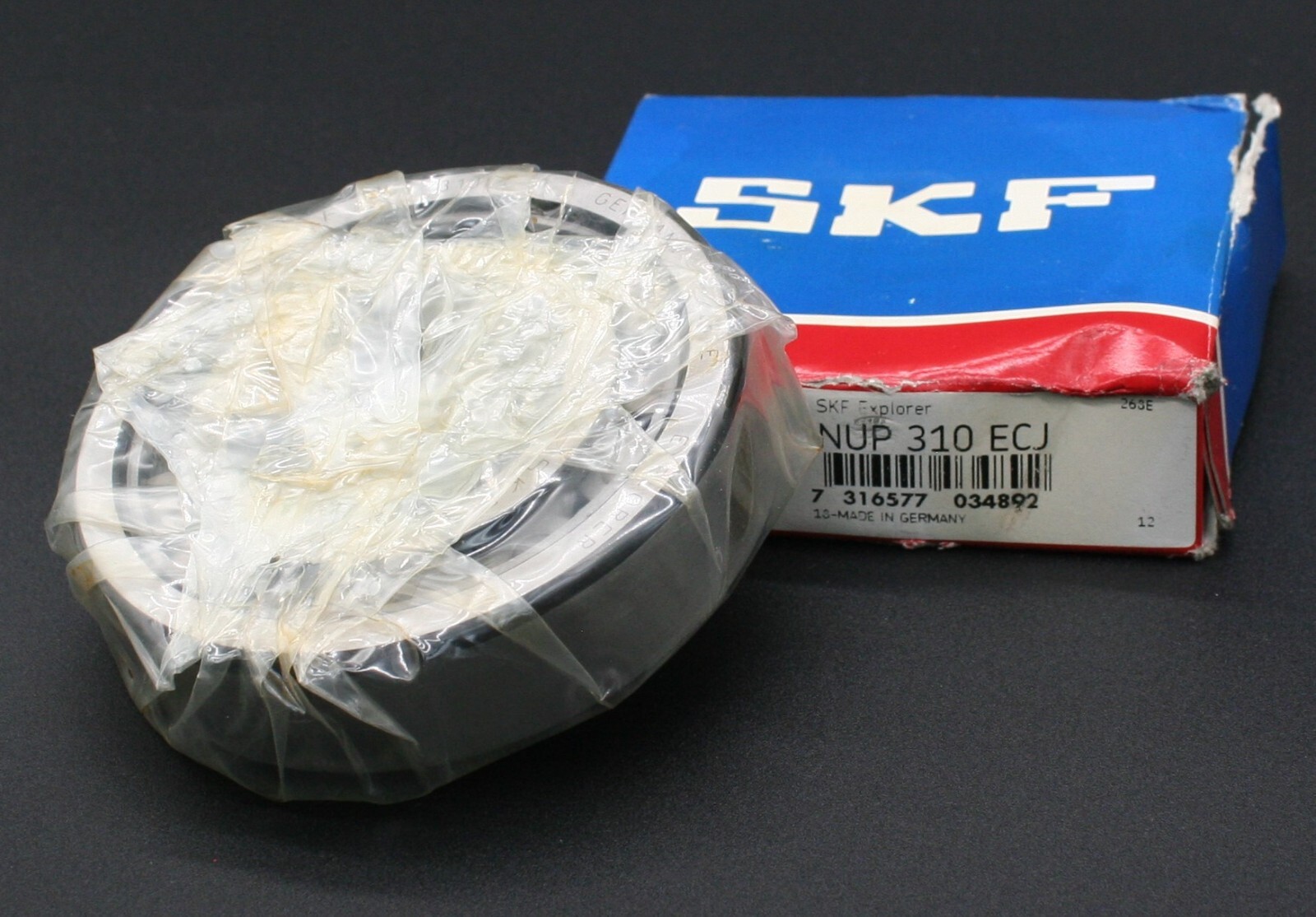 One SKF NUP 310 ECJ Cylindrical Roller Bearing 50MM ID Germany NEW