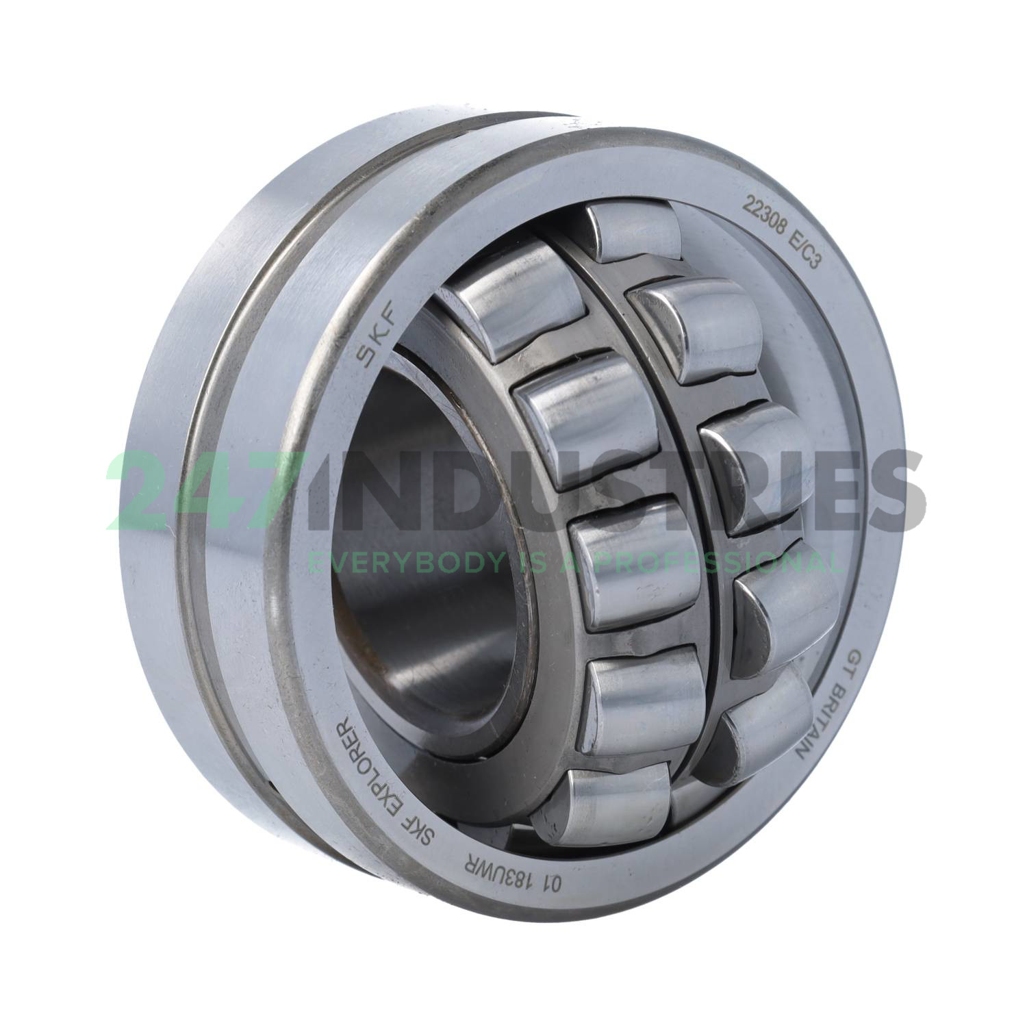 22308E/C3 SKF 40 x 90 x 33 mm SPHERICAL ROLLER