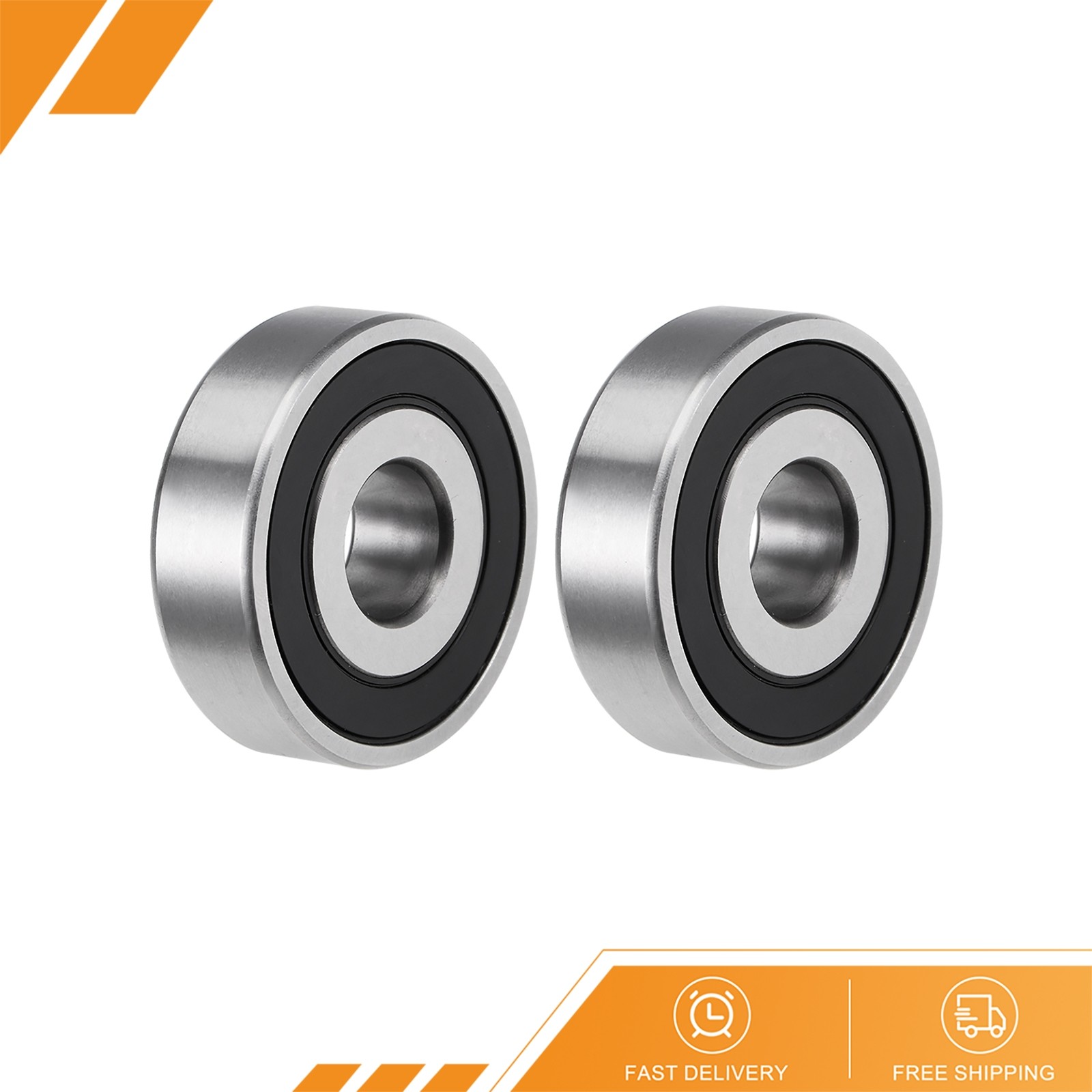2pcs – 6204-5/8-2RS Ball Bearings Z2 5/8″x47mmx14mm Double Sealed Chrome Steel