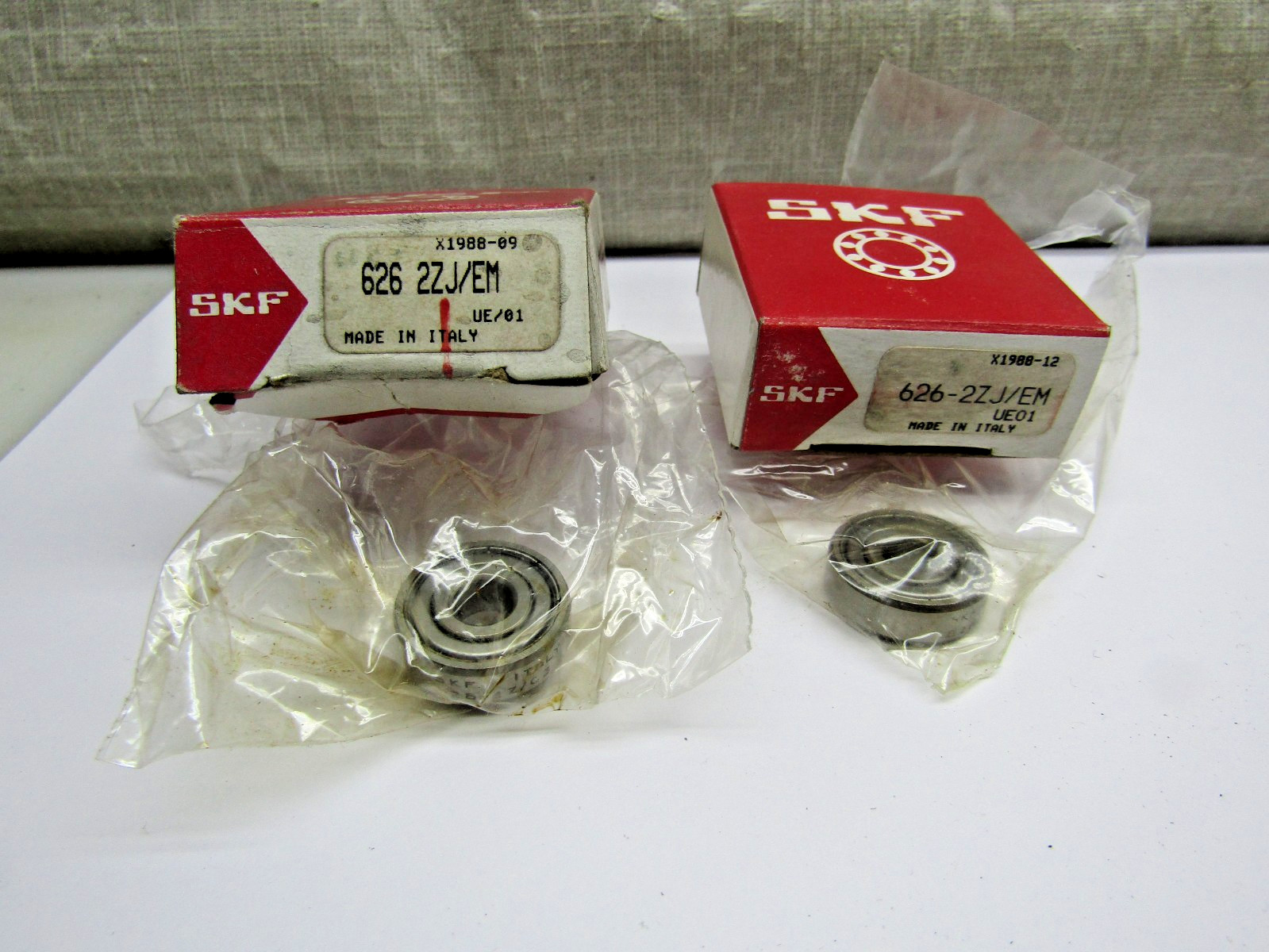 (Lot of 2) SKF 626-2Z 6mmX 19mmX 6mm Shielded Bearing