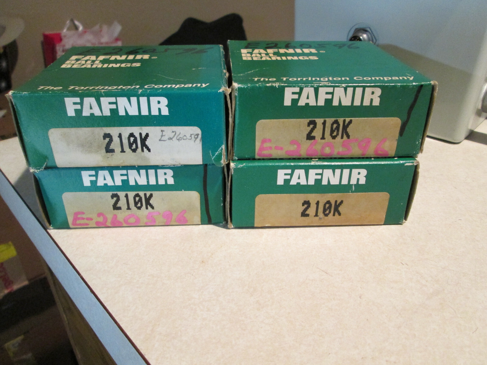 Timken (Fafnir) 210K Deep Groove Ball Bearing ..Lot of 4.. **NEW**