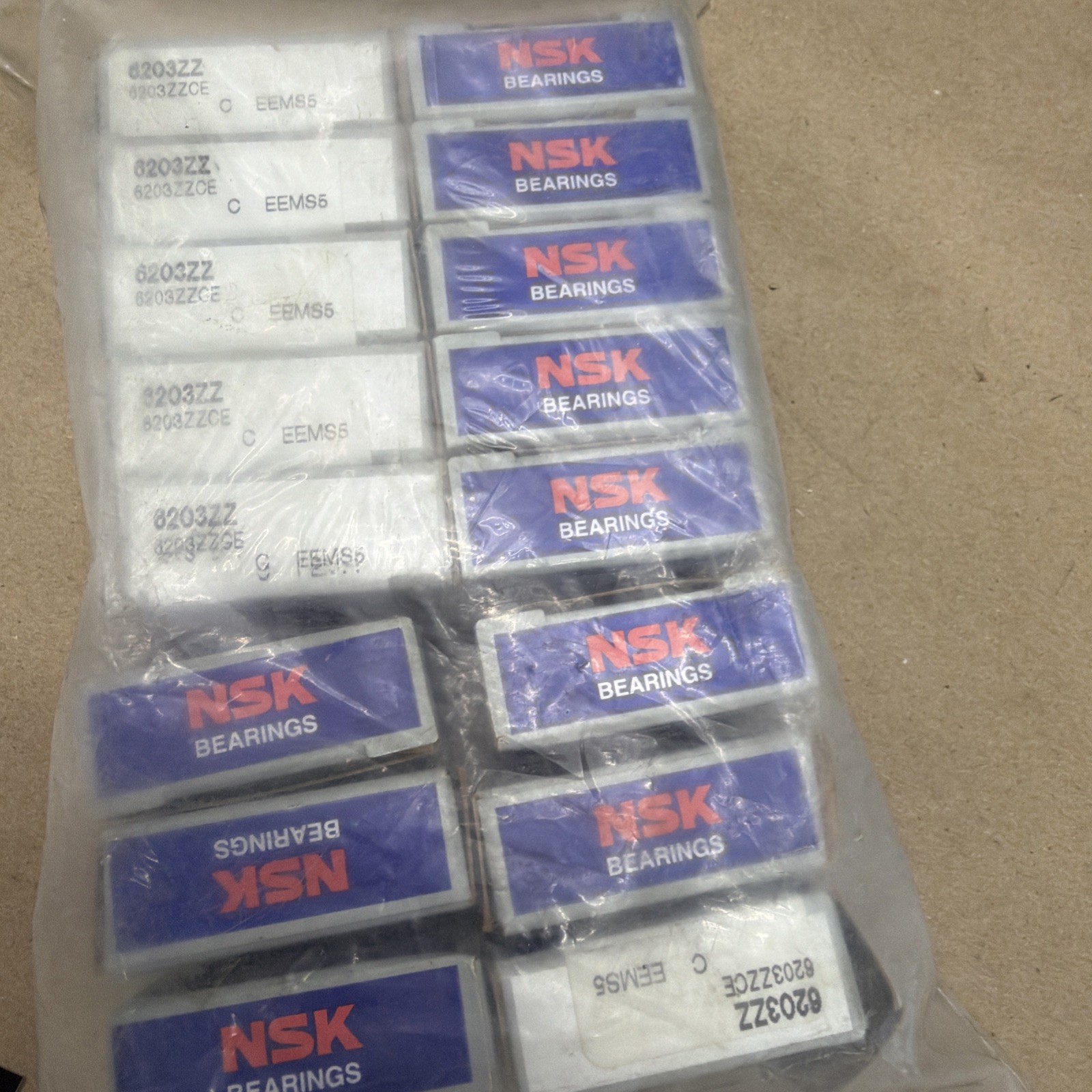 New Lot of 16 NSK 6203ZZ Bearings 6203ZZCE Warranty Fast Shipping 🇺🇸